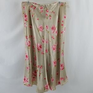 BANANA REPUBLIC Womens Size 12 Skirt Floral Midi